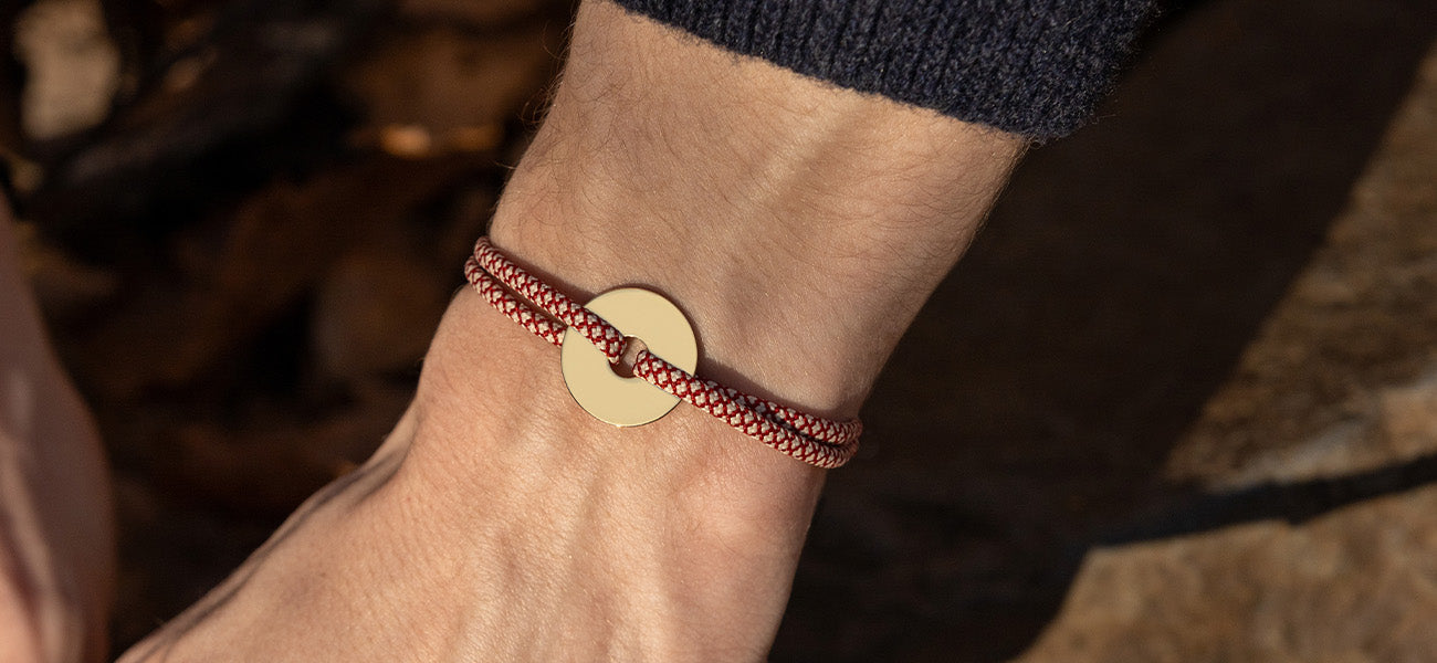 Bracelet Vrille - Cuivre & Beige