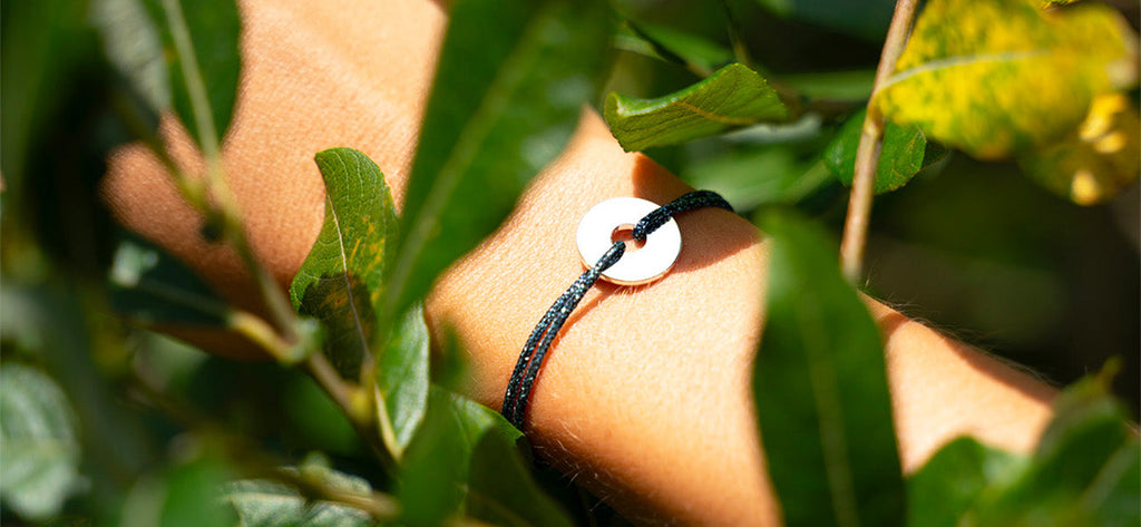 Bracelet Lagos - Bleu Marine Pailleté
