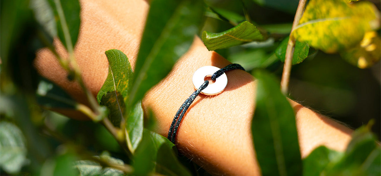 Bracelet Lagos - Bleu Marine Pailleté
