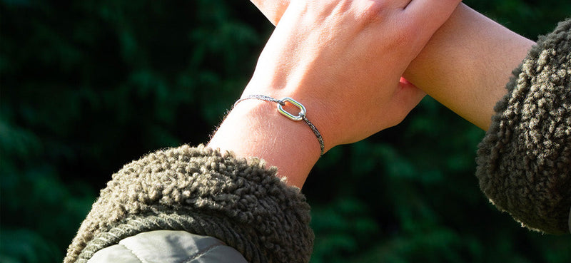 Bracelet Split - Anthracite Pailleté