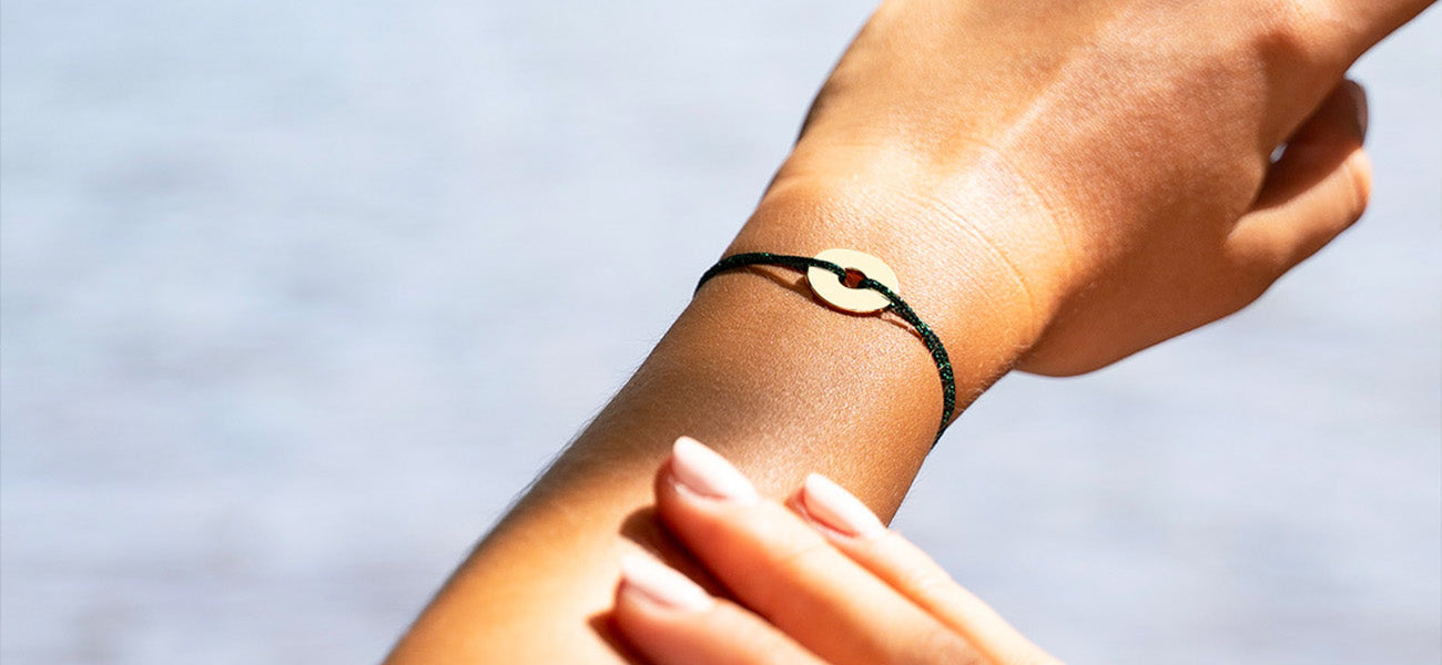 Bracelet Pyrgos - Bleu Marine Pailleté