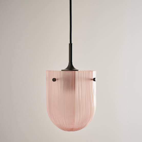 GUBI - Seine Pendant Light - Coral & Antique Brass