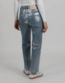 Pantalon Straight Milo Evo Coated - Silver - Femme
