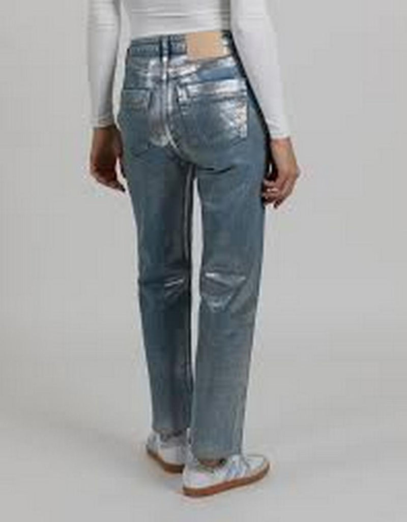 Pantalon Straight Milo Evo Coated - Silver - Femme
