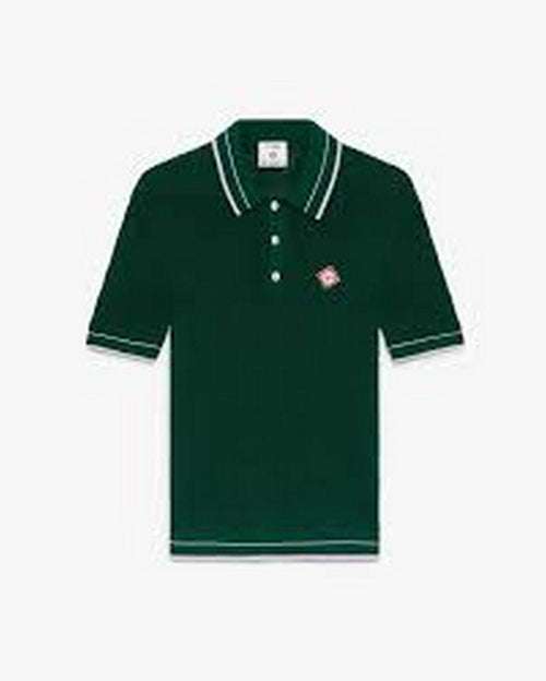 Casablanca - Mini polo de crochet simulado - Verde