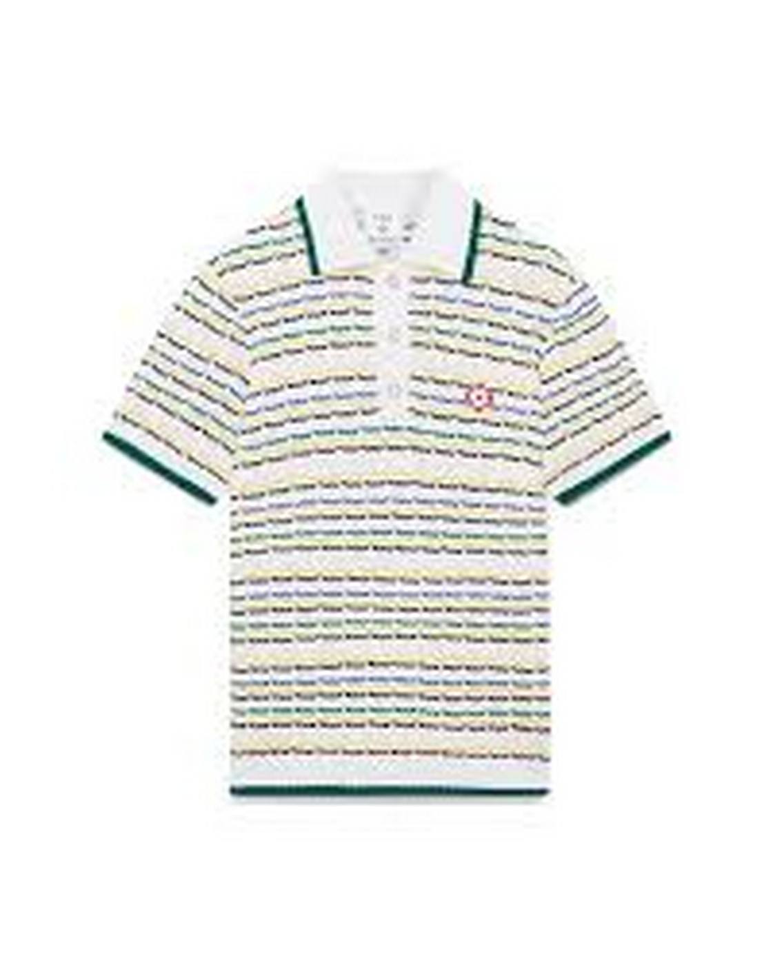 Casablanca - Short Sleeve Knit Stitch Polo Shirt