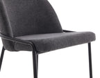 Imelda - Lote De 4 Sillas - Tejido/Gris Antracita - Gris Antracita