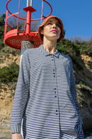 Camisa - Odette - Azul Marino A Rayas