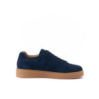 Lace-Up Trainers - Navy Blue - Men's