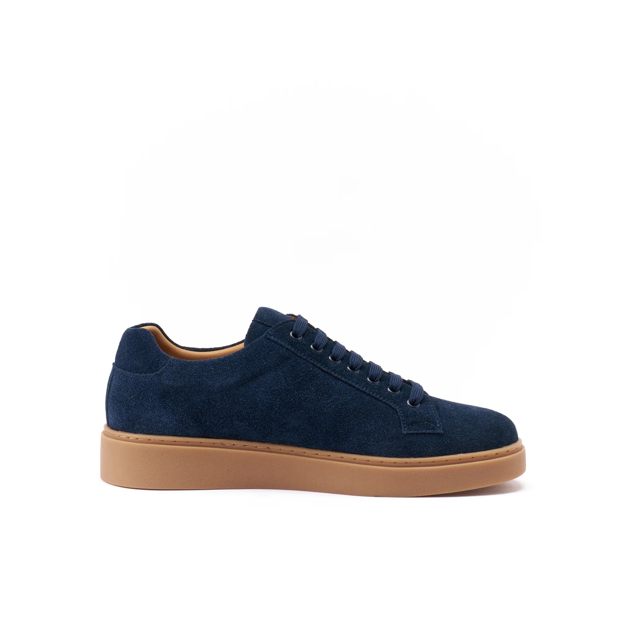 Lace-Up Trainers - Navy Blue - Men's