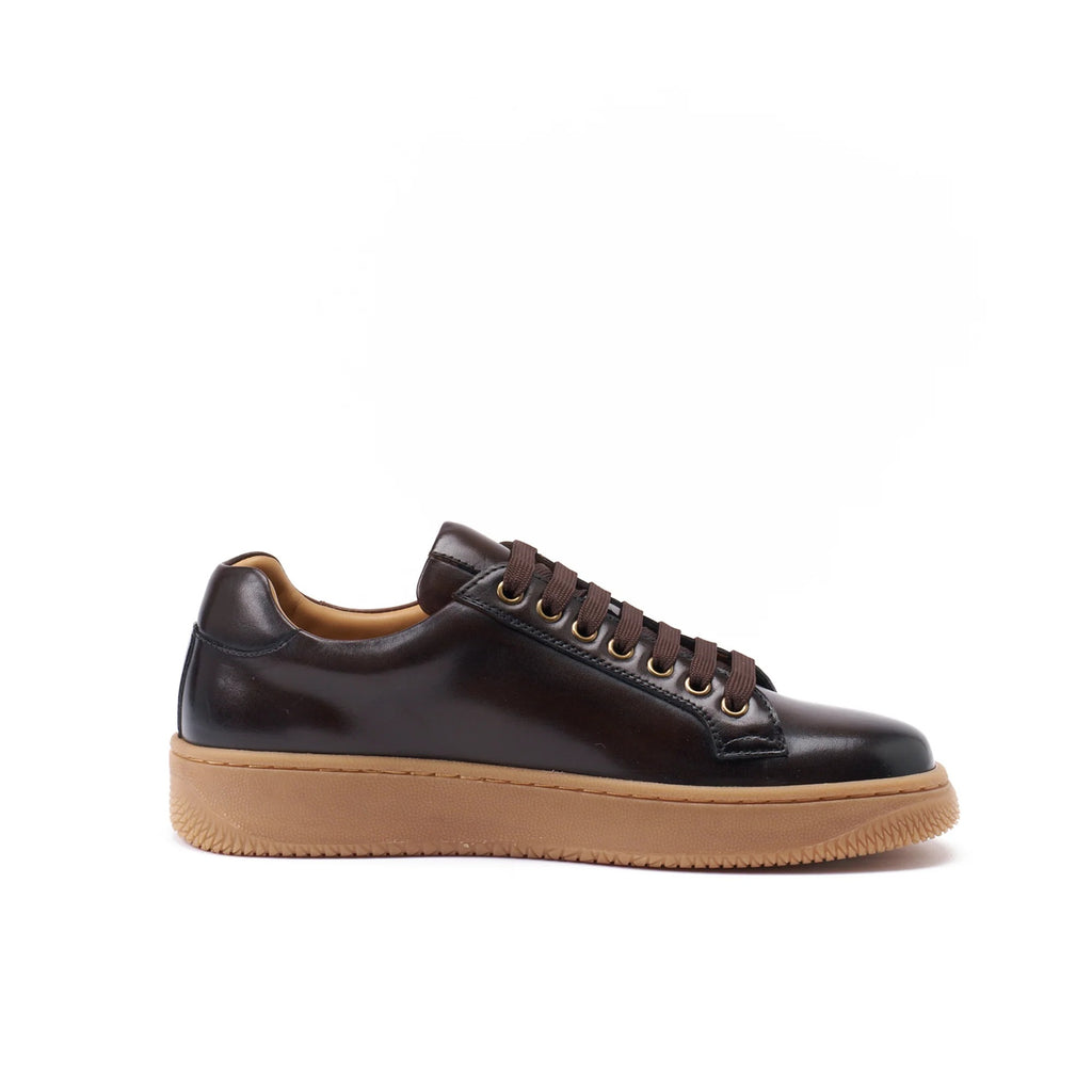 Lace-Up Trainers - Dark Brown - Women