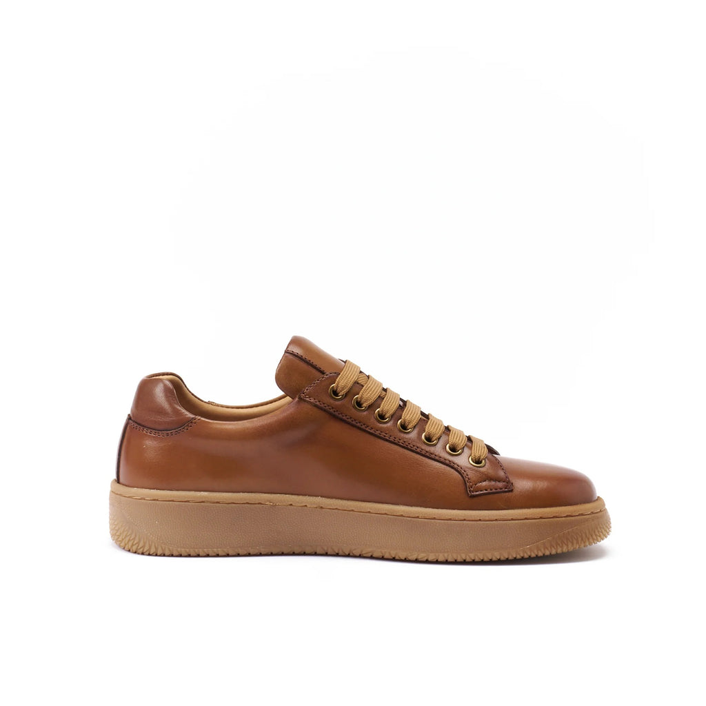 Zapatillas Clásicas Con Cordones - Marrón Claro - Mujer
