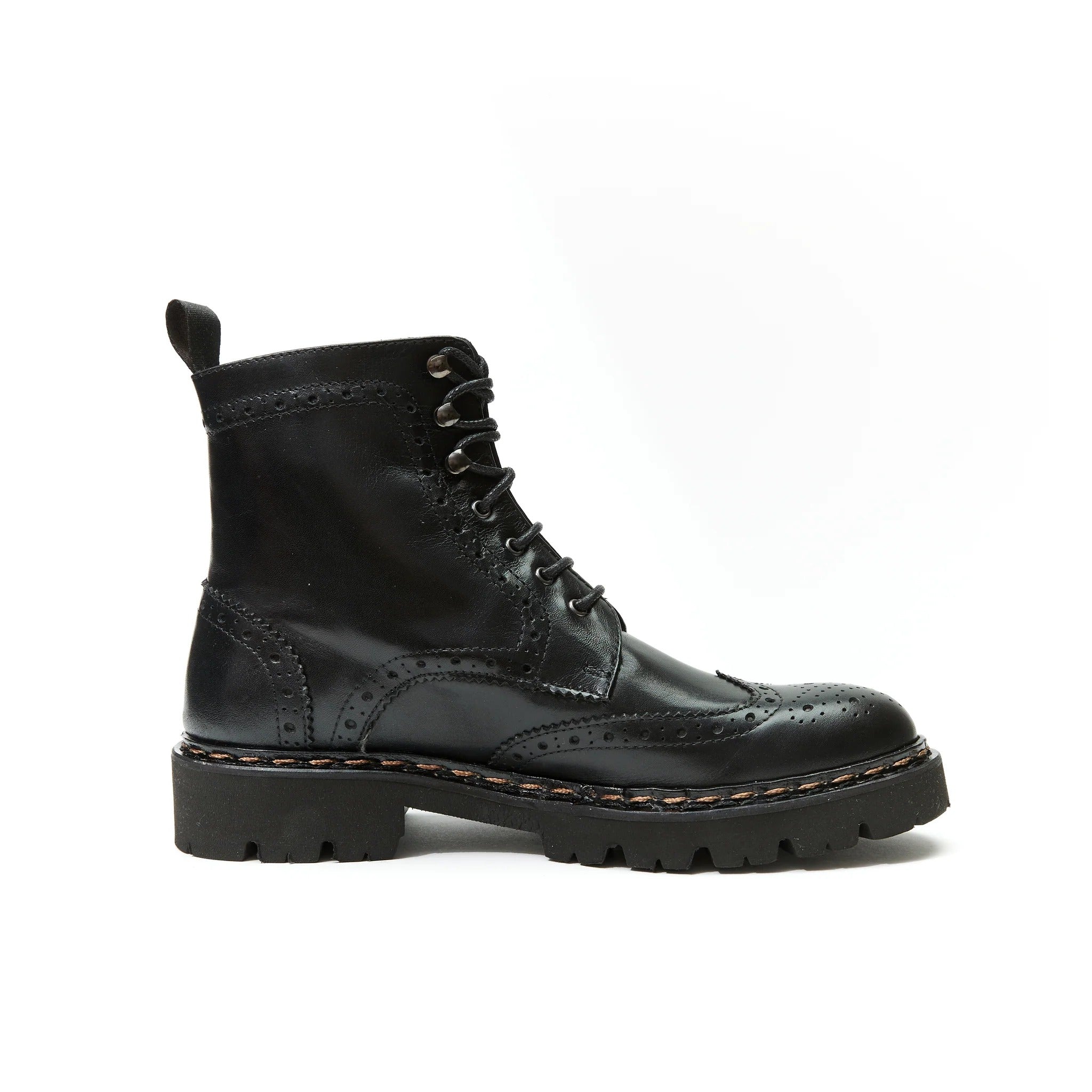 Derby Boots with Golf Toe - Black - Women