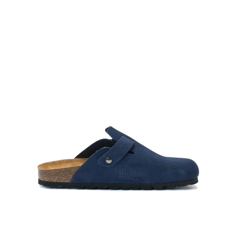 Noe Suede Navy Clogs - Men