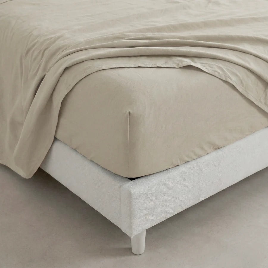 Dra-på-lakan Basic - Beige