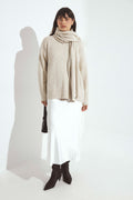 Jupe Satin Midi - Blanc