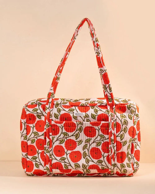 Sac Week-End Lola - Corail Floral