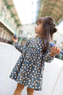 Robe - Dada Bleu Imprimé Fleuri
