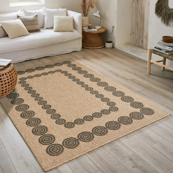 Nature - Tapis D'Intérieur/Extérieur - Polypropylène - Noir