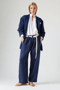 Pantalon Avec Ceinture Theo Indigo