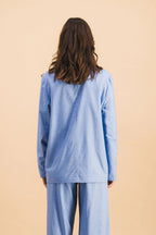 Ensemble Veste Ambre & Pantalon Bleu Ciel