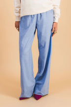 Ensemble Veste Ambre & Pantalon Bleu Ciel