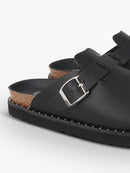 Zuecos negros con tachuelas veganas Riva