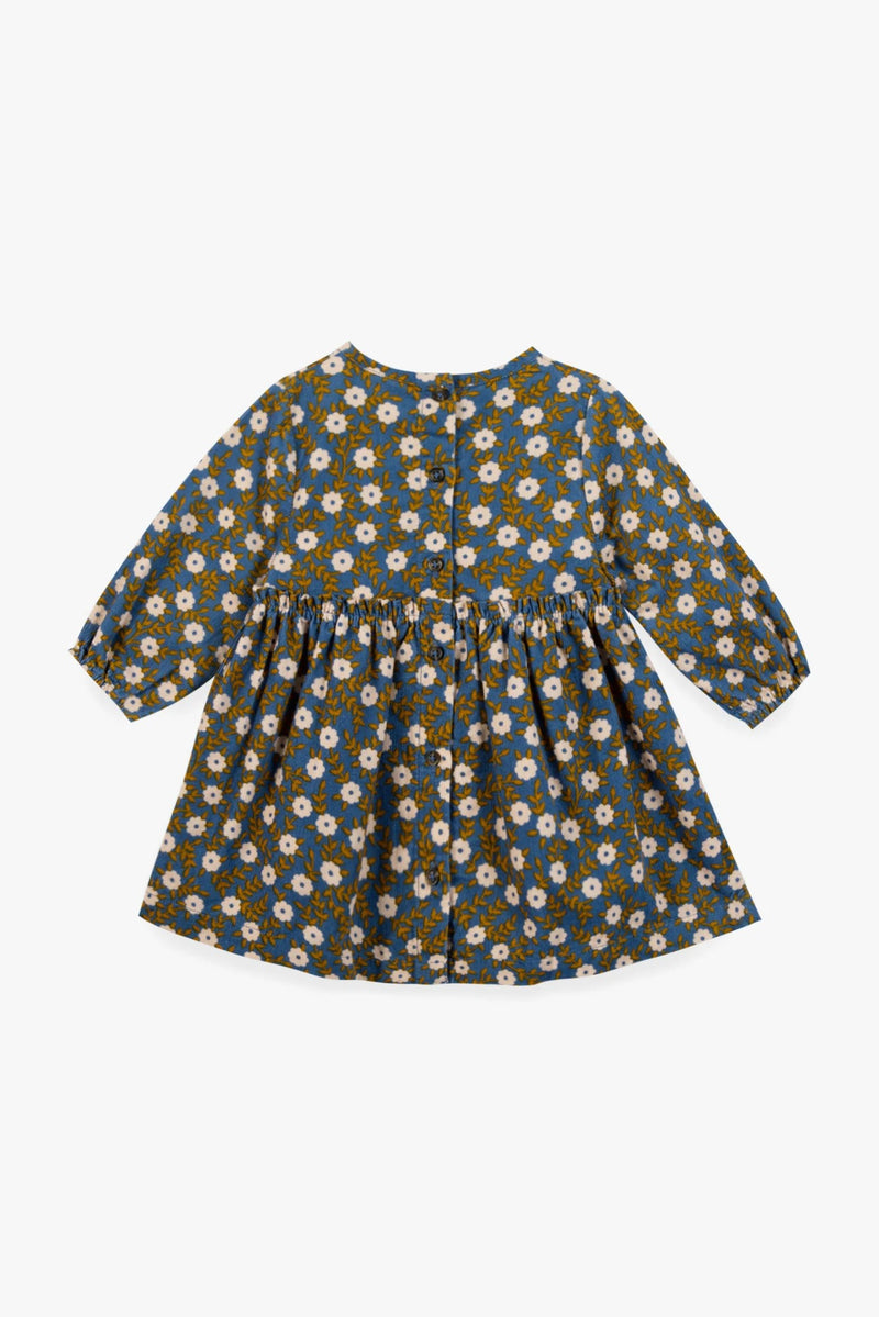 Robe - Dada Bleu Imprimé Fleuri
