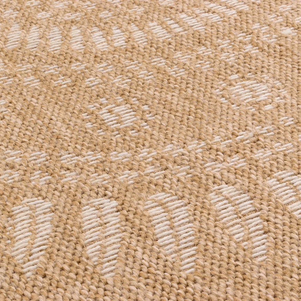 Alfombra Natural Efecto Yute - Motivos Orientales Blancos