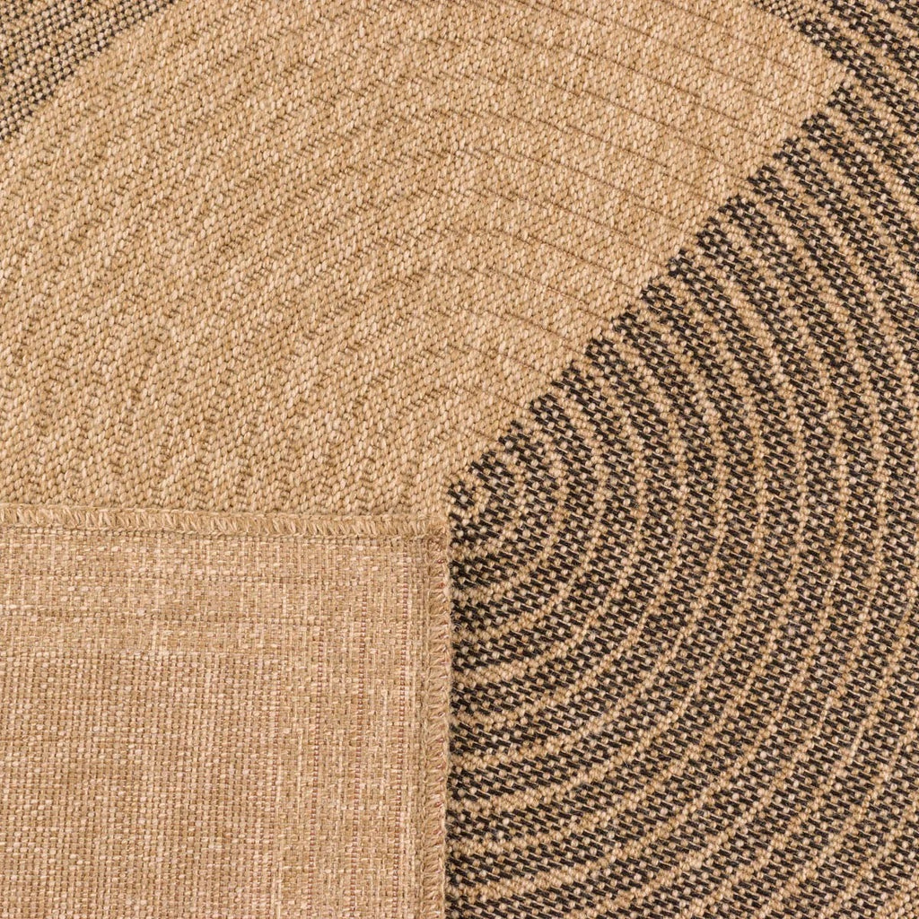Nature Rug Natural Jute Look - Black Pattern