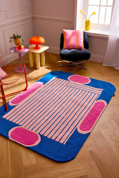 Pantone x Nazar - Tapis Nuage Sucré En Laine - Bleu