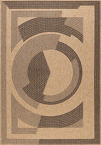 Nature Rug Natural Jute Look - Black Pattern