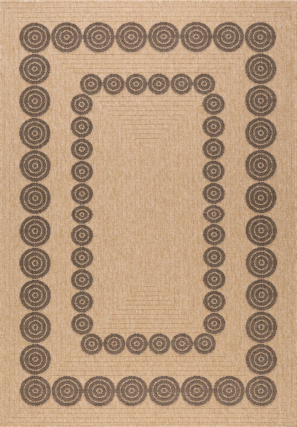 Nature - Tapis D'Intérieur/Extérieur - Polypropylène - Noir
