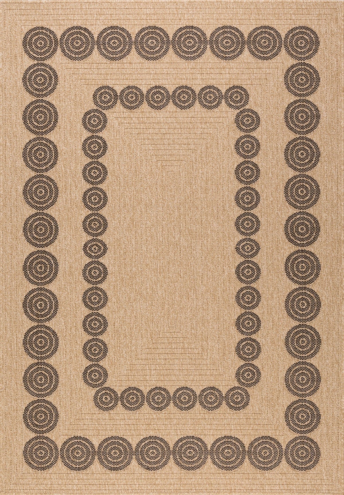 Nature - Tapis D'Intérieur/Extérieur - Polypropylène - Noir