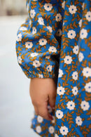 Robe - Dada Bleu Imprimé Fleuri