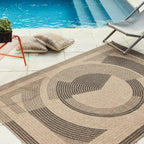 Nature Rug Natural Jute Look - Black Pattern
