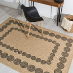 Nature - Tapis D'Intérieur/Extérieur - Polypropylène - Noir