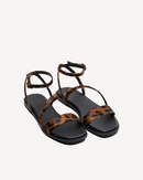 Sandalia plana Grace de leopardo