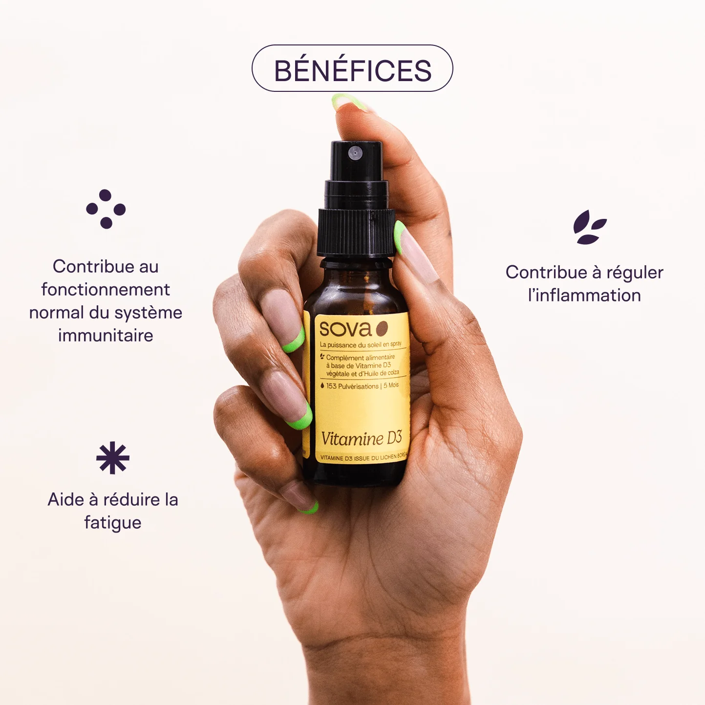 Vitamina D3 Vegana - ¡Tratamiento de 5 meses, formato spray!