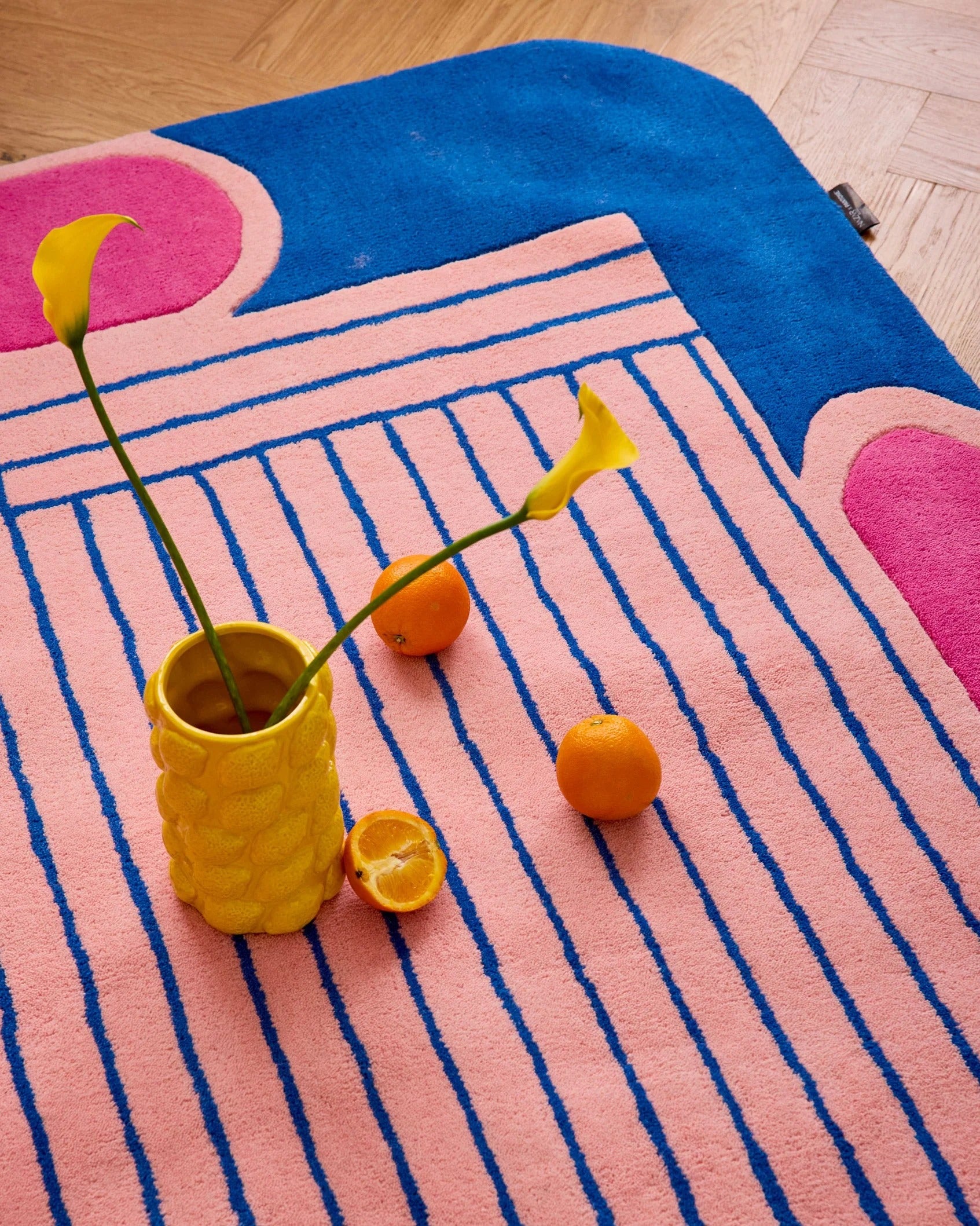 Pantone x Nazar - Alfombra de lana Nuage Sucré - Azul