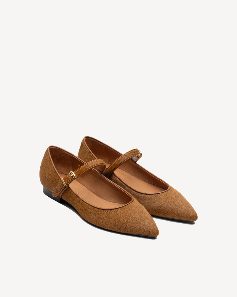 Mercedita Bailarina Pelo Becerro Camel