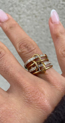 Anillo de doble costura