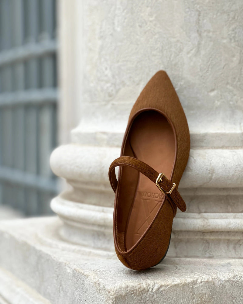 Mercedita Bailarina Pelo Becerro Camel