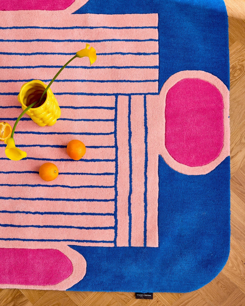 Pantone x Nazar - Alfombra de lana Nuage Sucré - Azul