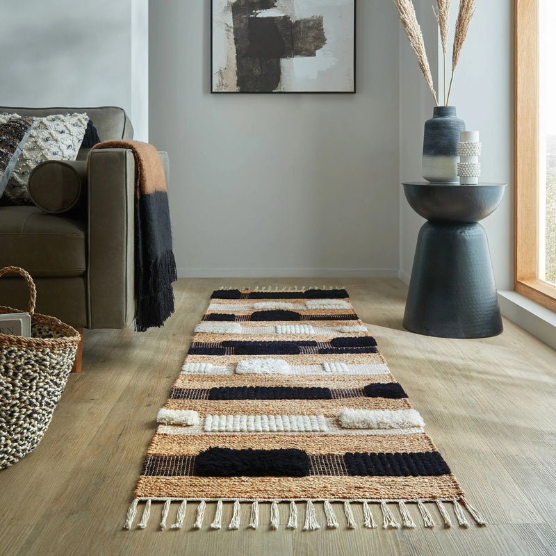 Tapis De Couloir Jute Et Laine Medina Blocks