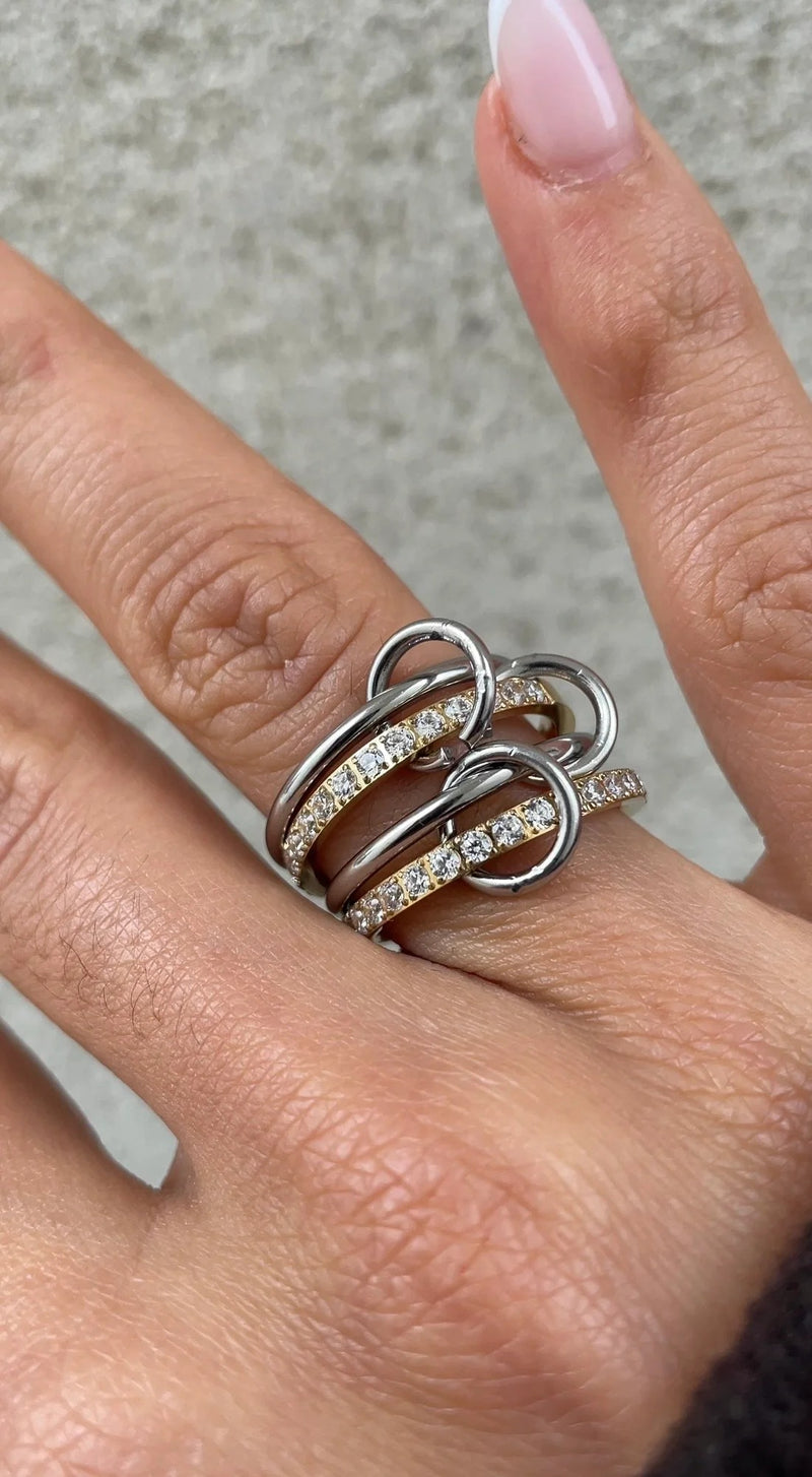 Anillo de doble costura