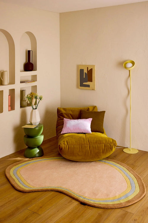 Pantone x Nazar - Tapis Rayon Tendre En Laine Multicolore