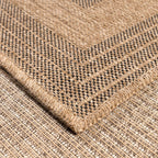 Nature Rug Natural Jute Look - Black Pattern