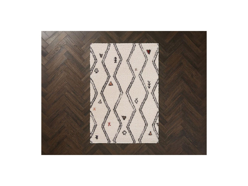 Naly - Long Pile Rug - Graphic Pattern