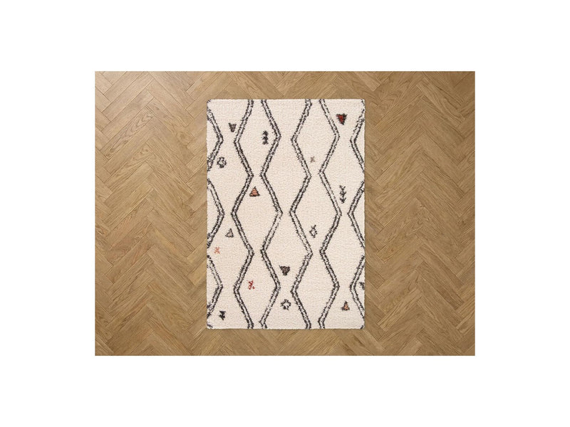 Naly - Long Pile Rug - Graphic Pattern